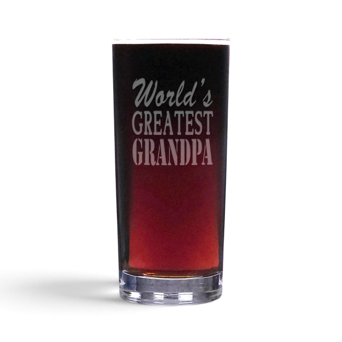 World’s Greatest Grandpa 15oz Cooler Glass - A Glass Worth Keeping