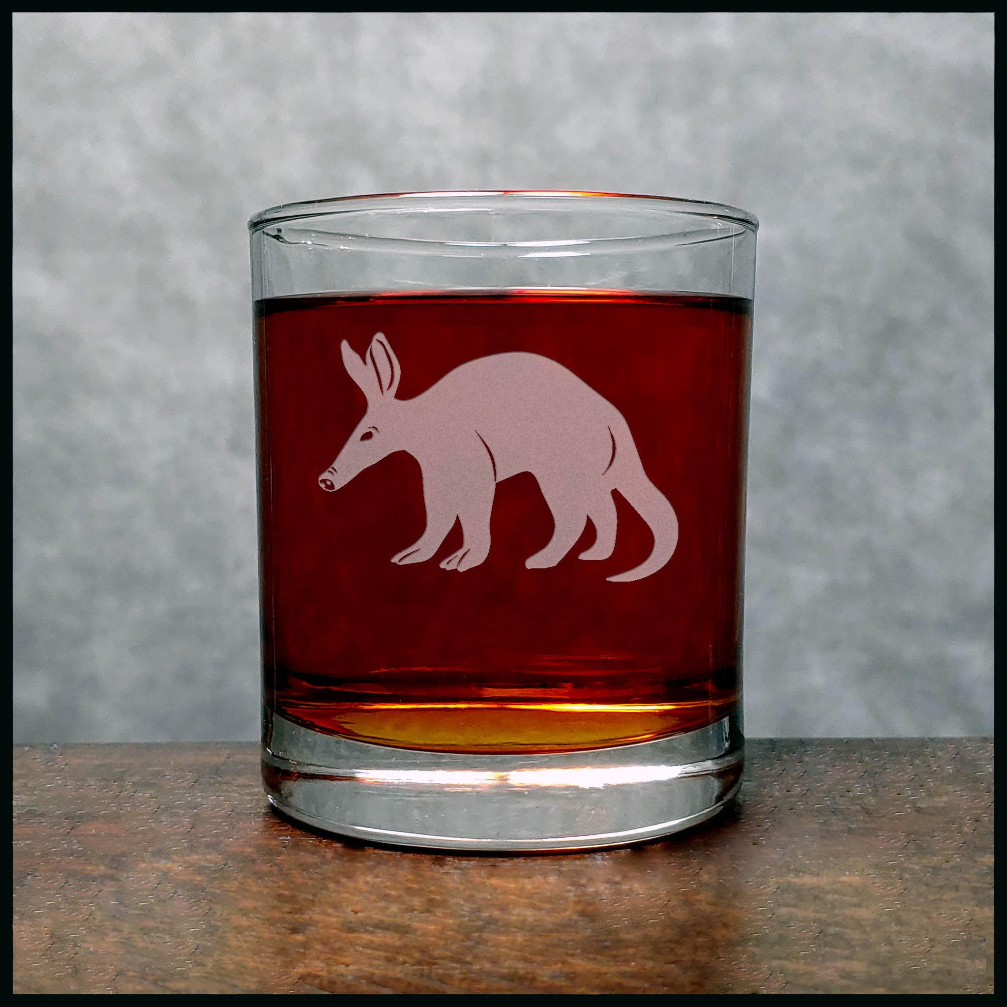 Aardvark Whisky Glass - Copyright Hues in Glass
