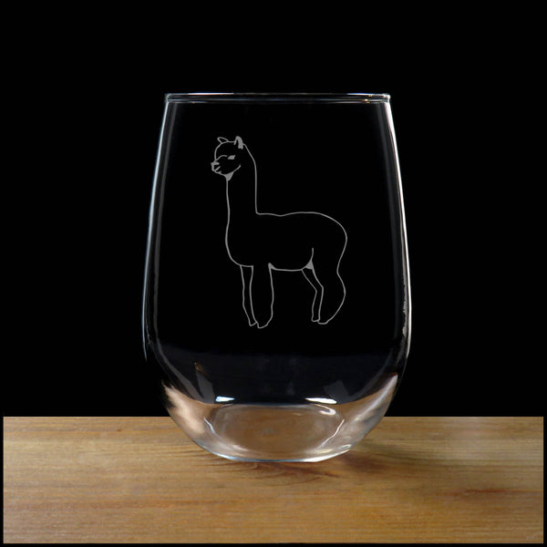 Stemless Wine Glass - Design 2 - Copyright Hues in Glass