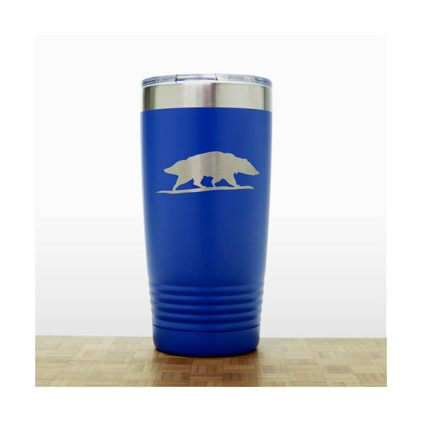 Blue - Badger 20 oz Insulated Tumbler - Copyright Hues in Glass