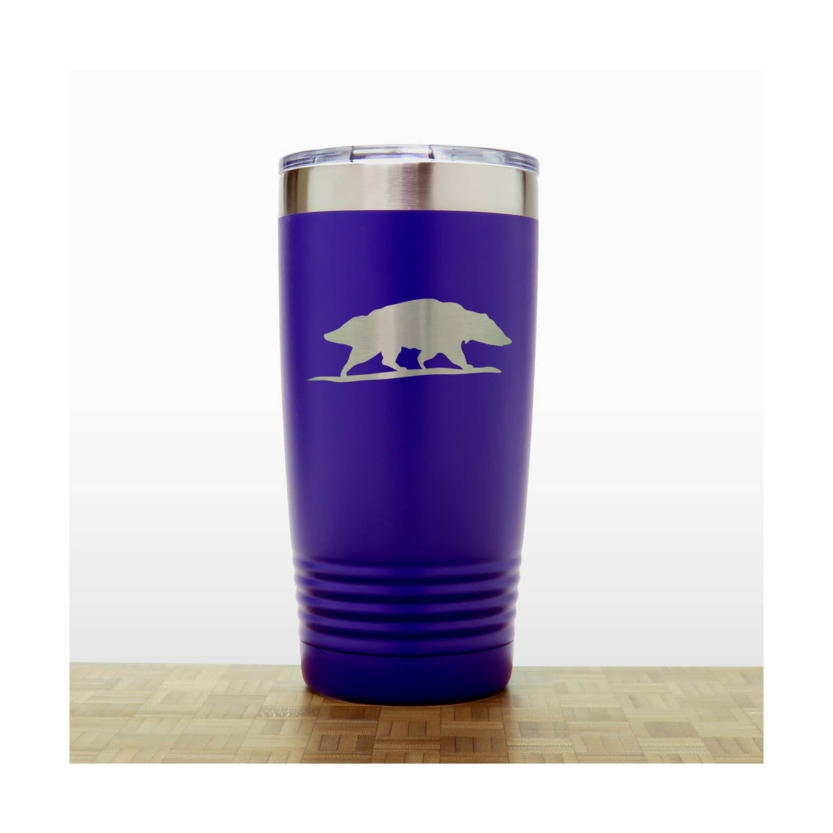 Purple  - Badger 20 oz Insulated Tumbler - Copyright Hues in Glass