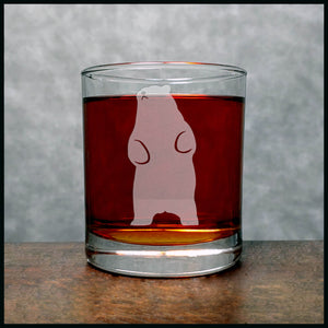 Standing Bear Whisky Glass - Copyright Hues in Glass