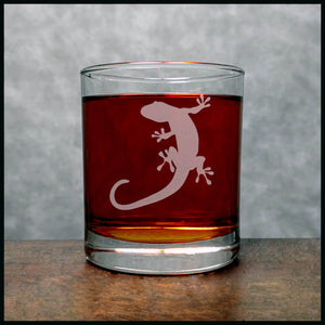 Gecko Whisky Glass - Copyright Hues in Glass