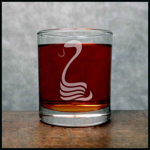 Snake Personalized Whisky Glass - Copyright Hues in Glass