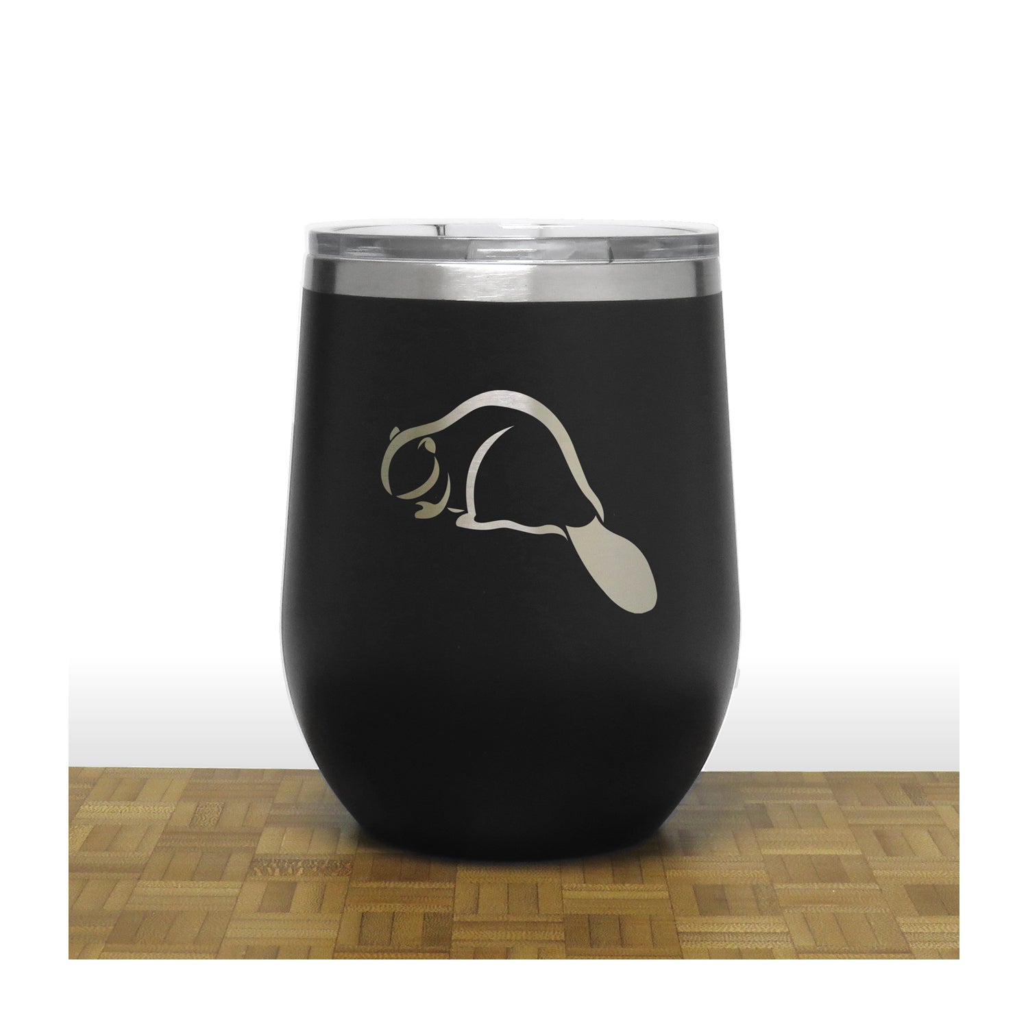 Black - Beaver PC 12oz STEMLESS WINE