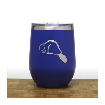 Blue - Beaver PC 12oz STEMLESS WINE