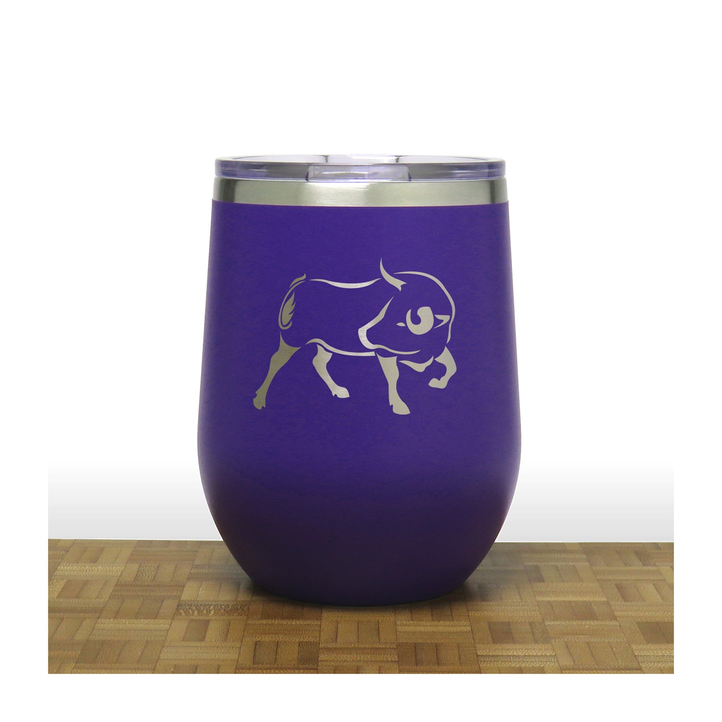 Purple - Bull PC 12oz STEMLESS WINE