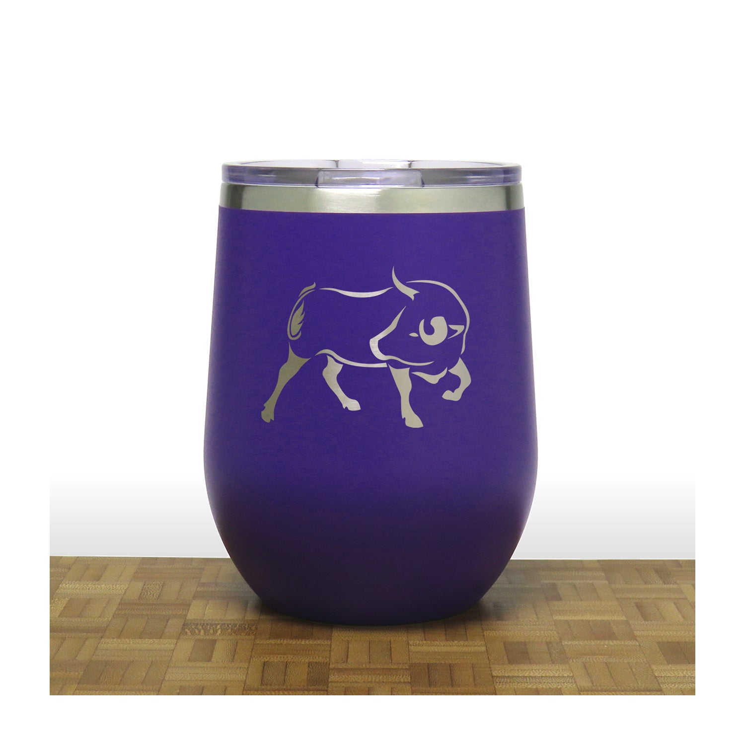 Purple - Bull PC 12oz STEMLESS WINE