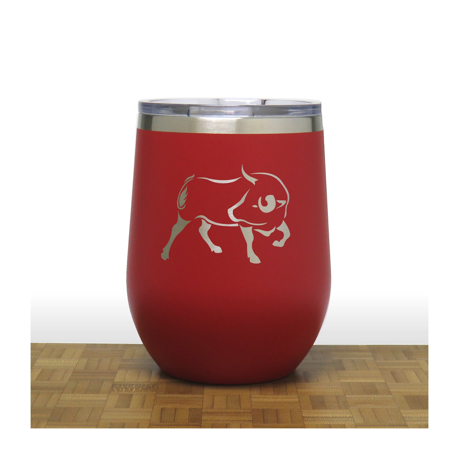 Red - Bull PC 12oz STEMLESS WINE