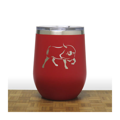 Red - Bull PC 12oz STEMLESS WINE