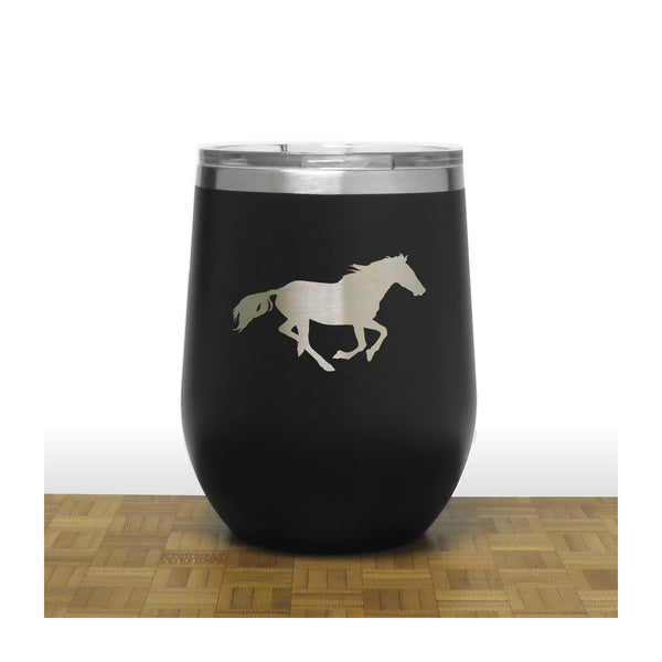 Black - PC 12oz STEMLESS WINE - Copyright Hues in Glass