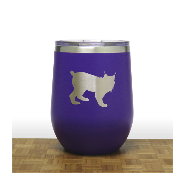 Purple - Lynx PC 12oz STEMLESS WINE - Copyright Hues in Glass