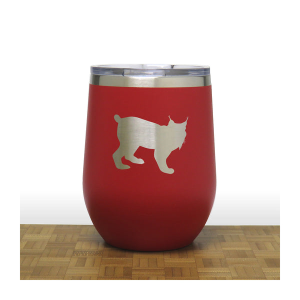 Red - Lynx PC 12oz STEMLESS WINE - Copyright Hues in Glass