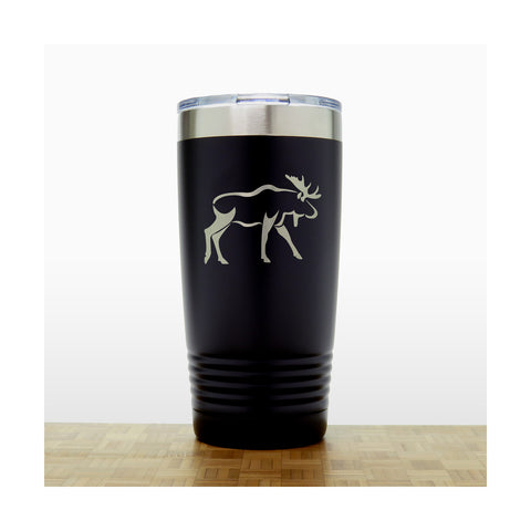 Black Moose 20 oz Insulated Tumbler - Copyright Hues in Glass