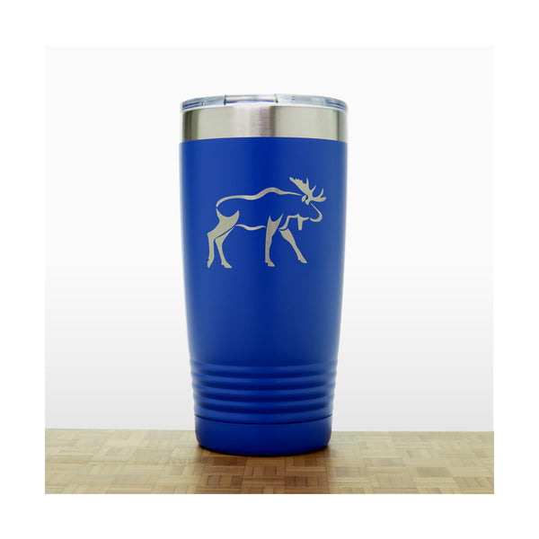 Blue Moose 20 oz Insulated Tumbler - Copyright Hues in Glass