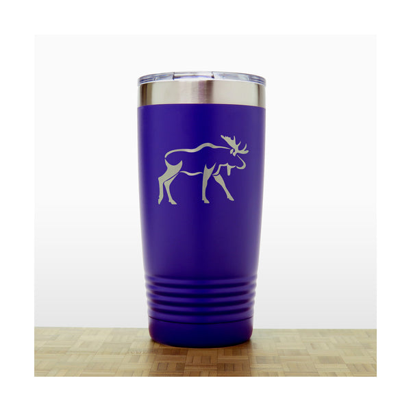 Purple Moose 20 oz Insulated Tumbler - Copyright Hues in Glass