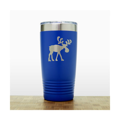 Whimsical Moose Engraved Insulated 20oz Travel Tumbler - Design 2