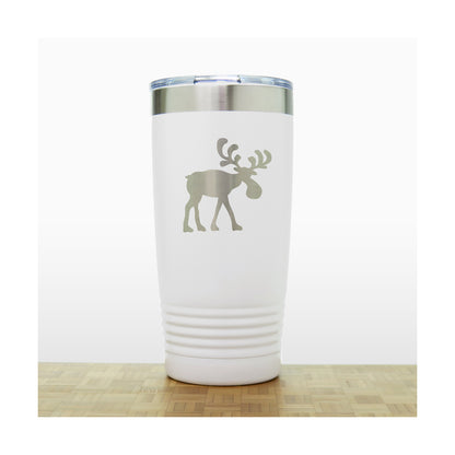 Whimsical Moose Engraved Insulated 20oz Travel Tumbler - Design 2
