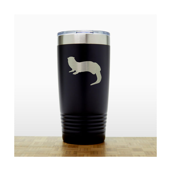 Black - Otter 20 oz Insulated Tumbler - Copyright Hues in Glass