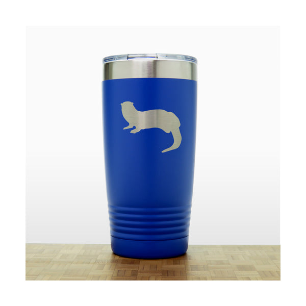 Blue - Otter 20 oz Insulated Tumbler - Copyright Hues in Glass