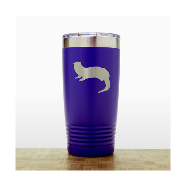 Purple - Otter 20 oz Insulated Tumbler - Copyright Hues in Glass