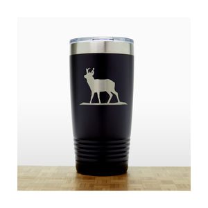 Black - Pronghorn20 oz Insulated Tumbler - Copyright Hues in Glass.