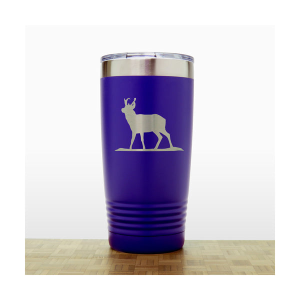 Purple - Pronghorn20 oz Insulated Tumbler - Copyright Hues in Glass