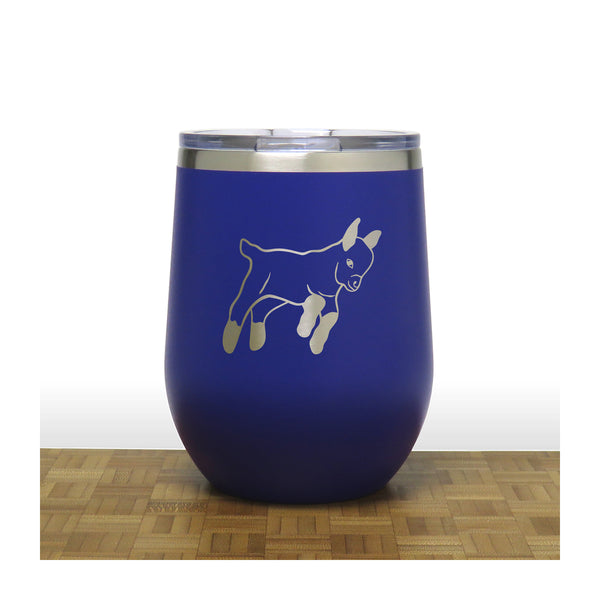 Goat Insulated 12 oz Insulated Stemless Wine Tumbler Stainless Steel