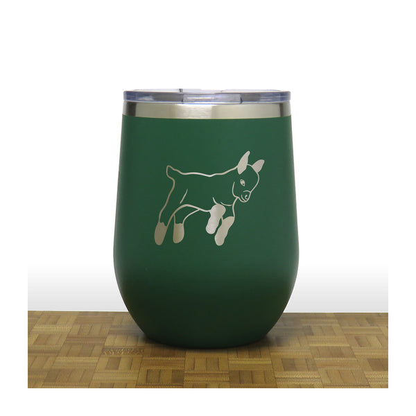 Goat Insulated 12 oz Insulated Stemless Wine Tumbler Stainless Steel