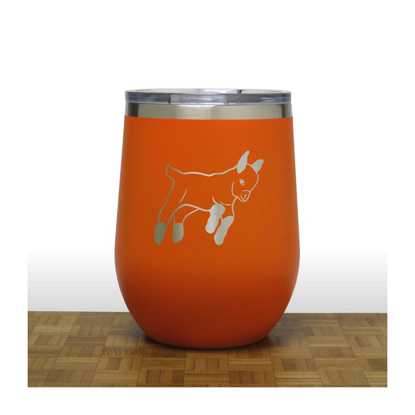 Goat Insulated 12 oz Insulated Stemless Wine Tumbler Stainless Steel