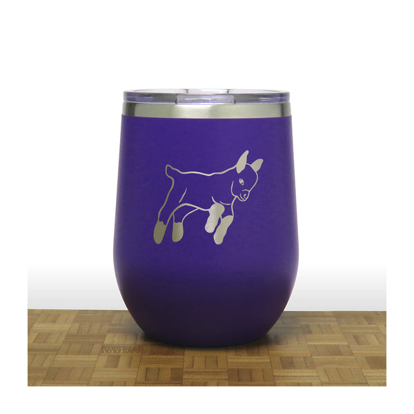 Goat Insulated 12 oz Insulated Stemless Wine Tumbler Stainless Steel