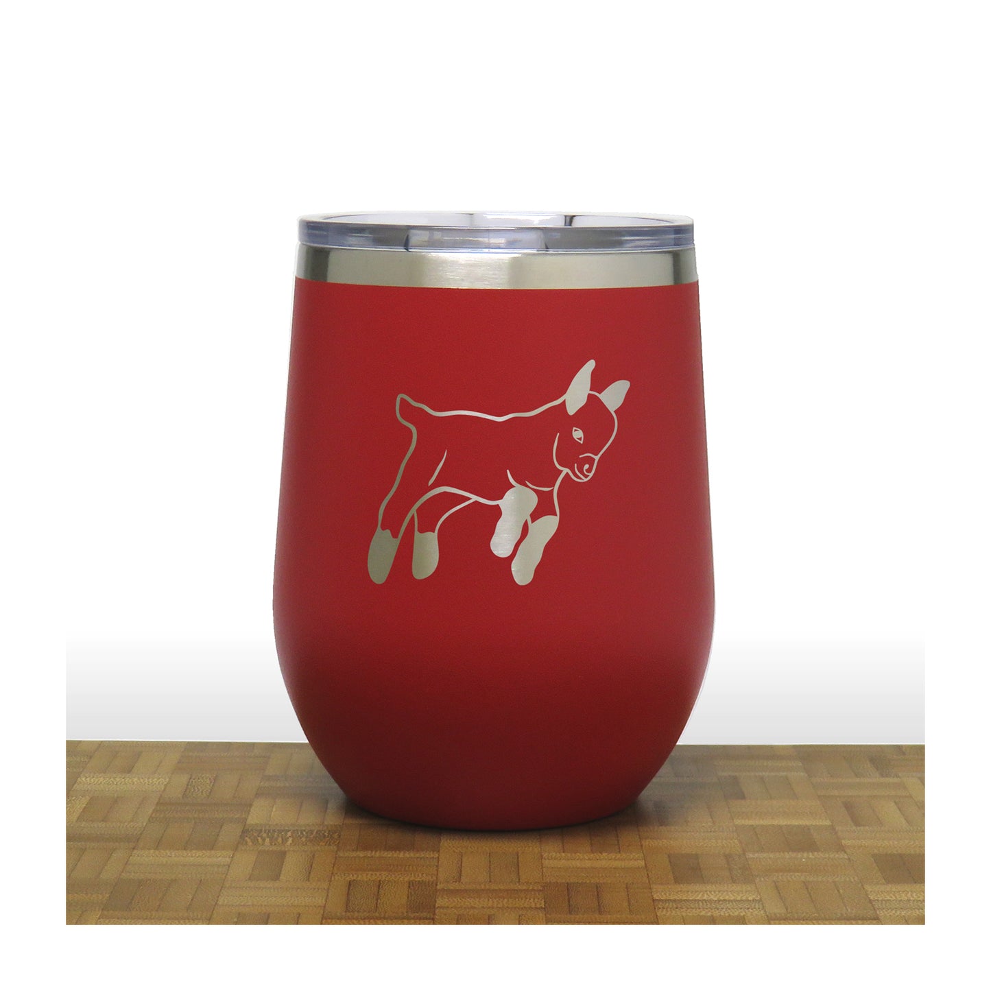 Goat Insulated 12 oz Insulated Stemless Wine Tumbler Stainless Steel