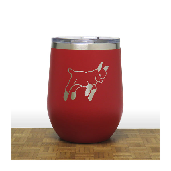 Goat Insulated 12 oz Insulated Stemless Wine Tumbler Stainless Steel