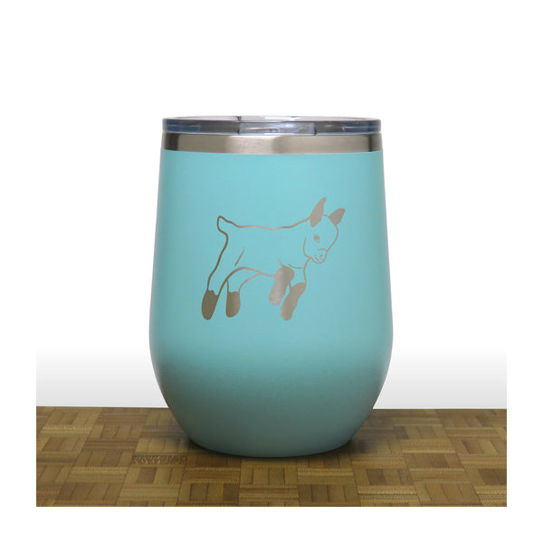 Goat Insulated 12 oz Insulated Stemless Wine Tumbler Stainless Steel