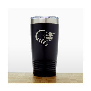 Black - Raccoon 20 oz Insulated Tumbler - Copyright Hues in Glass