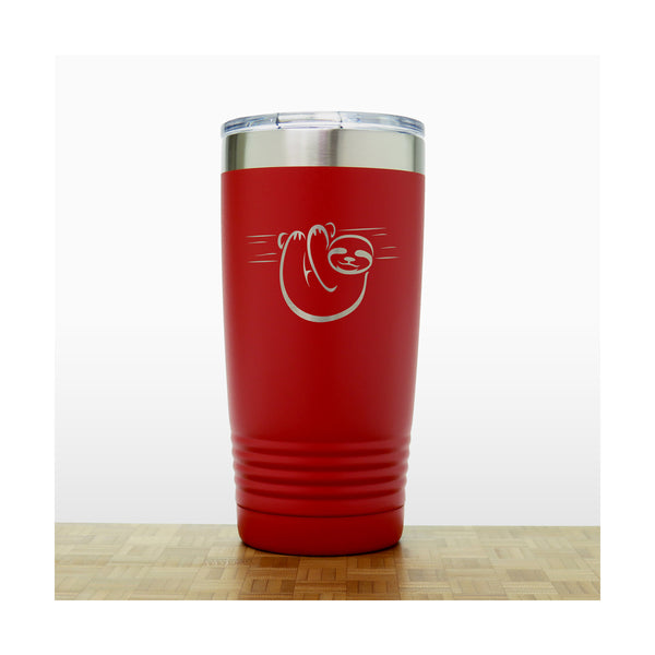 Red Sloth 20 oz Insulated Tumbler - Copyright Hues in Glass