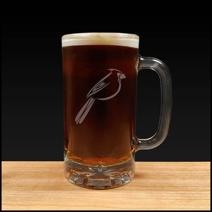 Cardinal  Beer Mug - Dark Beer - Copyright Hues in Glass