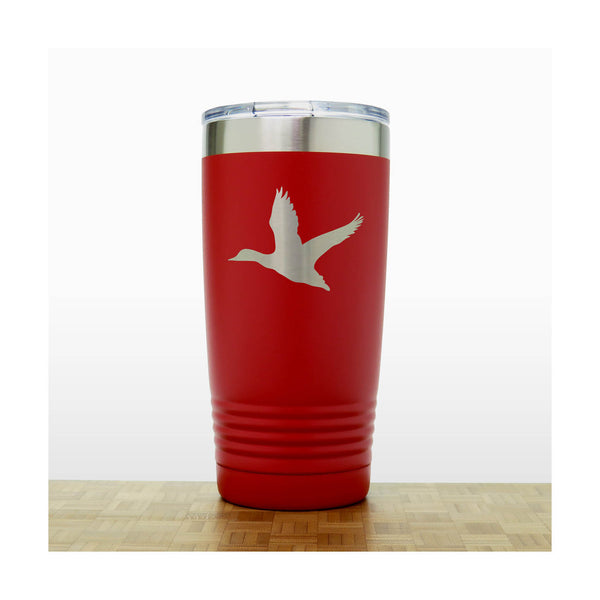 Red - Flying Duck 20 oz Insulated Tumbler - Copyright Hues in Glass
