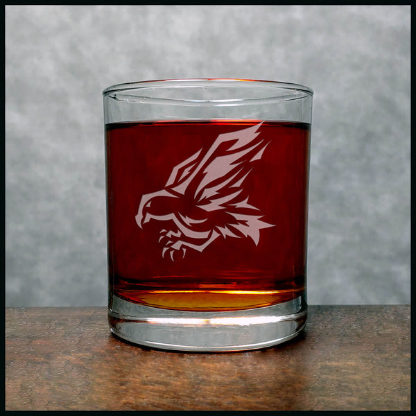 Hawk Whisky Glass - Copyright Hues in Glas