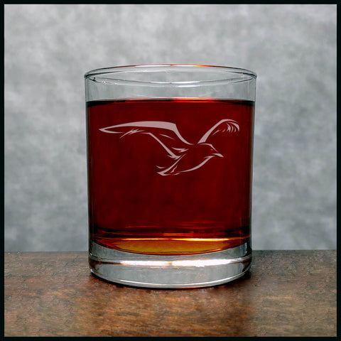 Seagull Whisky Glass - Copyright Hues in Glass