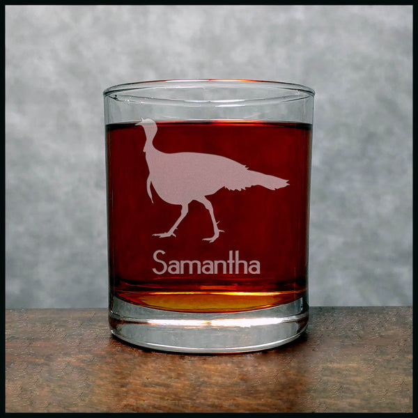 Personalized Turkey Whisky Glass - Copyright Hues in Glass
