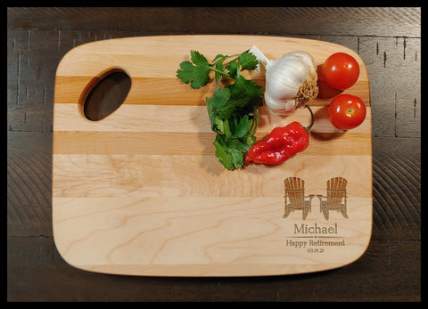 Adirondack 2 Charcuterie Maple Cutting Board - Copyright Hues in Glass