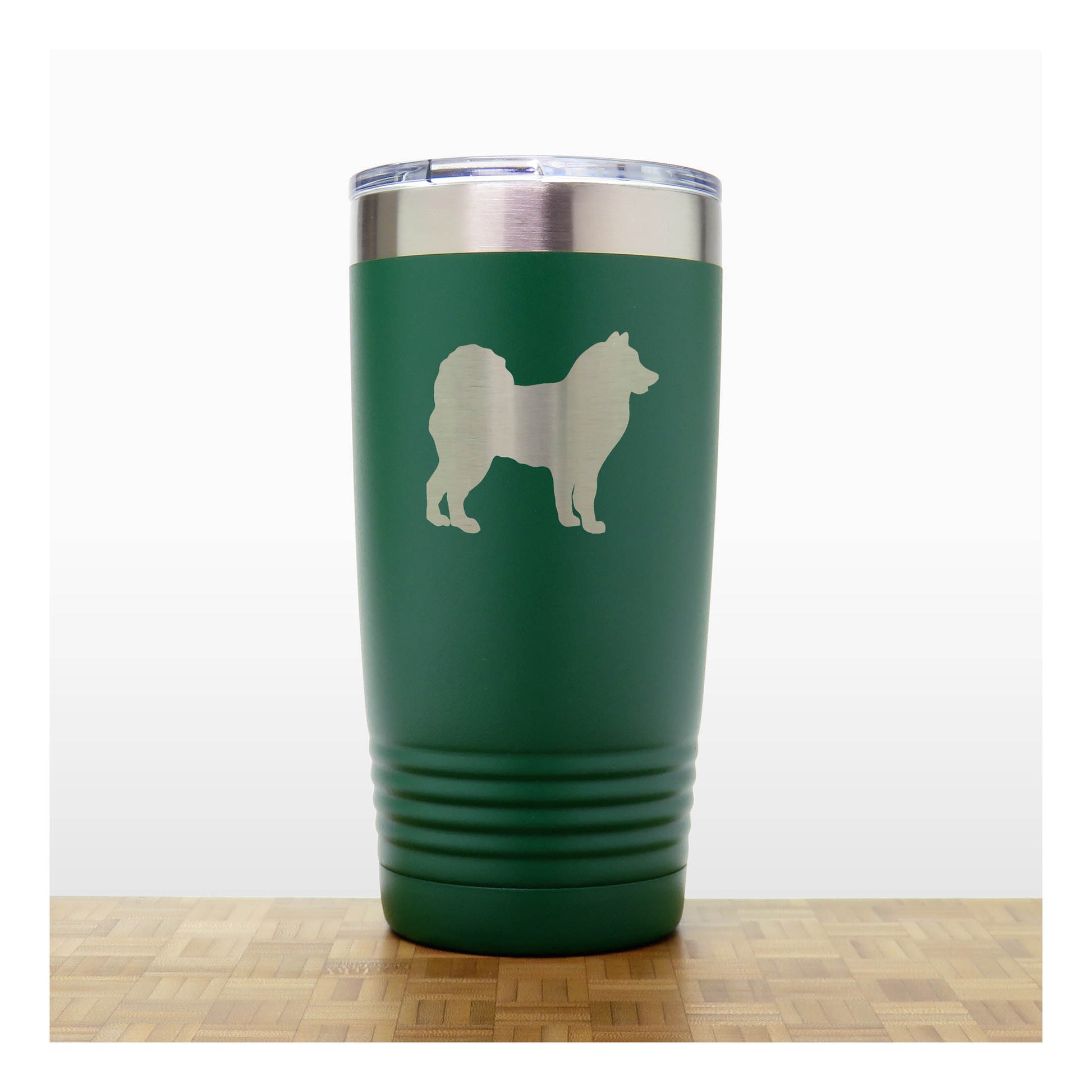 Green - Alaskan Eskimo 20 oz Insulated Tumbler - Copyright Hues in Glass