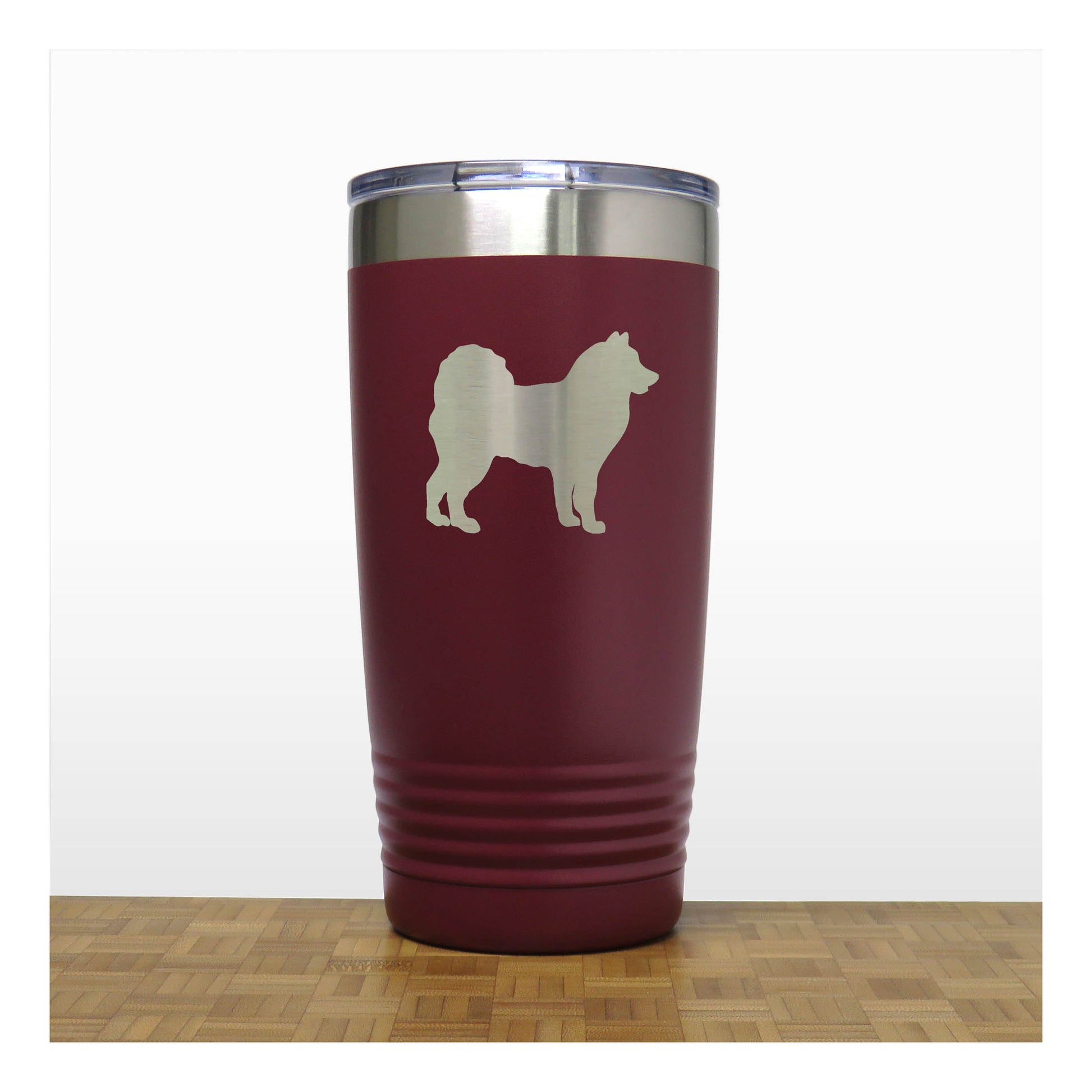 Maroon - Alaskan Eskimo 20 oz Insulated Tumbler - Copyright Hues in Glass