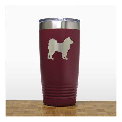 Maroon - Alaskan Eskimo 20 oz Insulated Tumbler - Copyright Hues in Glass