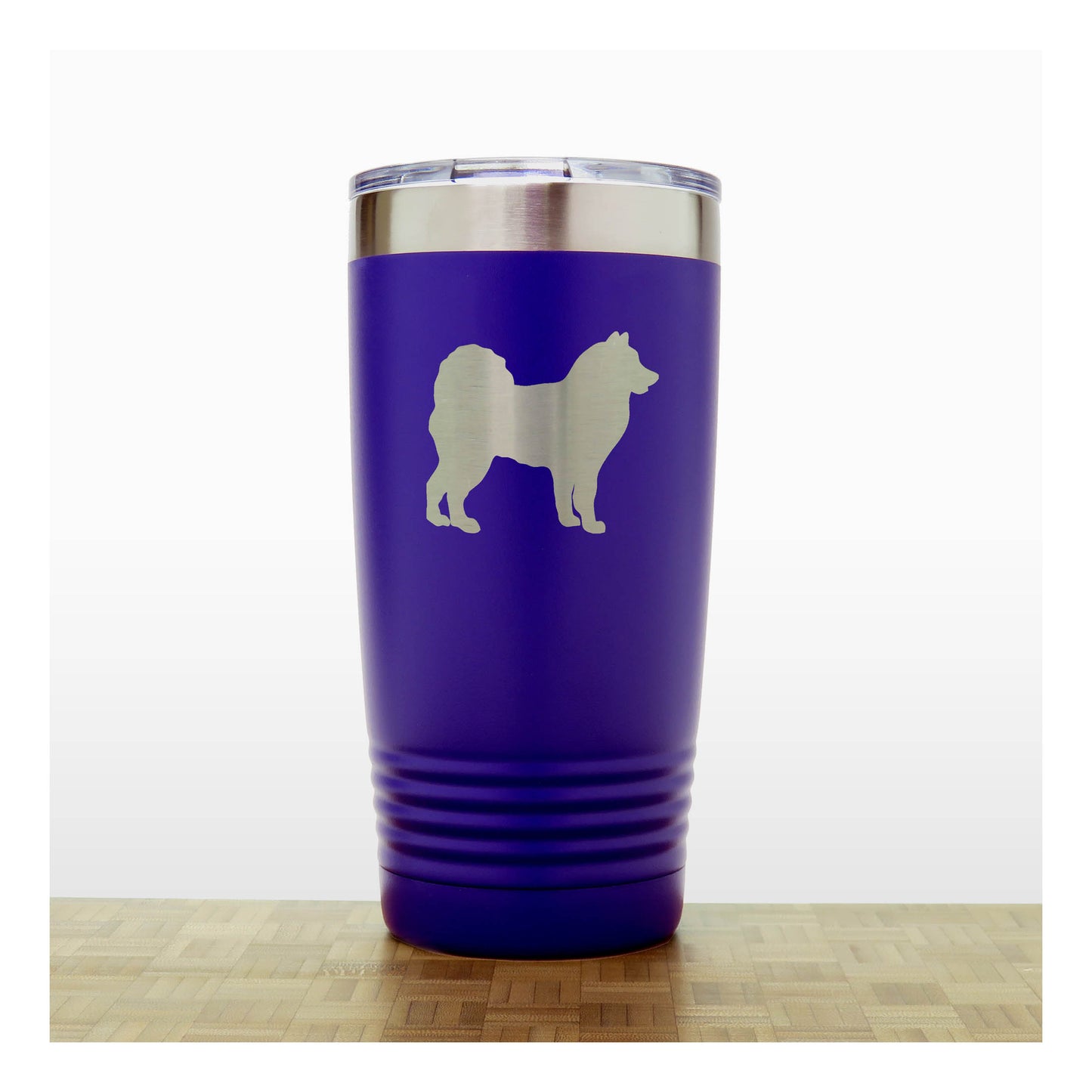 Purple - Alaskan Eskimo 20 oz Insulated Tumbler - Copyright Hues in Glass