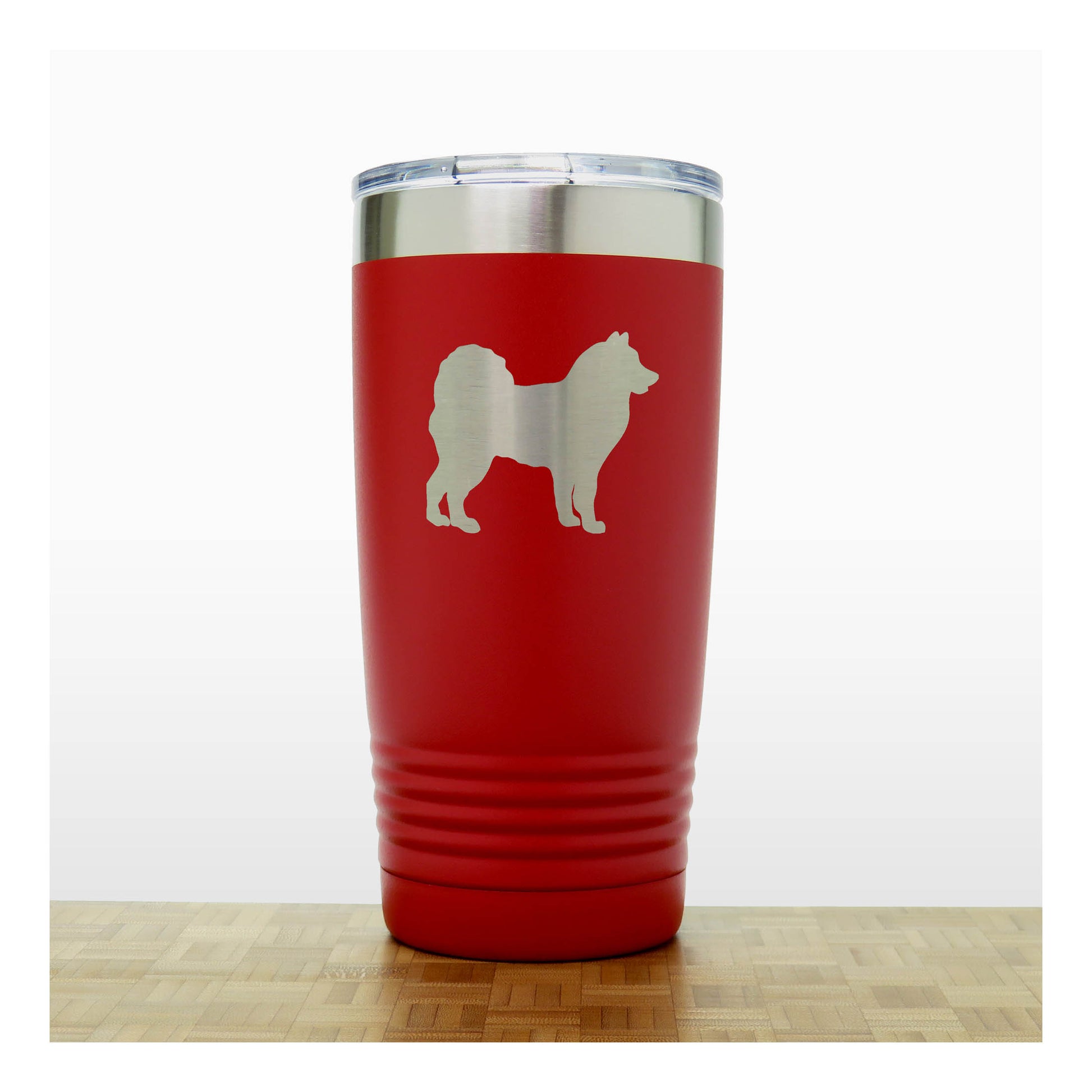 Red - Alaskan Eskimo 20 oz Insulated Tumbler - Copyright Hues in Glass