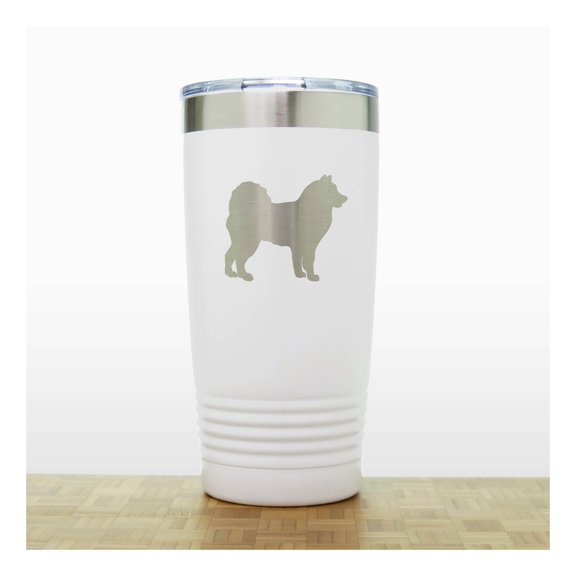 White - Alaskan Eskimo 20 oz Insulated Tumbler - Copyright Hues in Glass