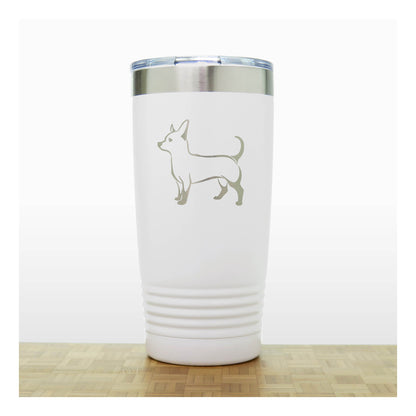 White - Alaskan Eskimo 20 oz Insulated Tumbler - Copyright Hues in Glass