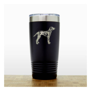 BlackRed - Dalmation 20 oz Insulated Tumbler - Copyright Hues in Glass